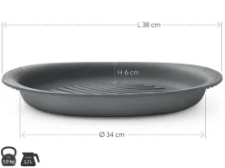 ORYOKI Gusseisenpfannen*Gusseisen Grillpfanne NakedPan, OIGEN