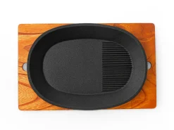 ORYOKI Gusseisenpfannen*Gusseisen Grillpfanne Oval