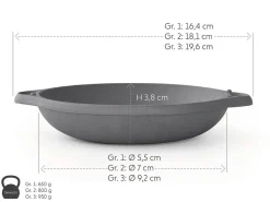 ORYOKI Gusseisentöpfe*Gusseisen Serviertopf Ajillo, 3 Größen