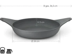 ORYOKI Gusseisenpfannen*Gusseisenpfanne NakedPan, Ø 24 cm, OIGEN