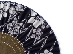 ORYOKI Handfächer*Handfächer Aihitoe Kon, blau