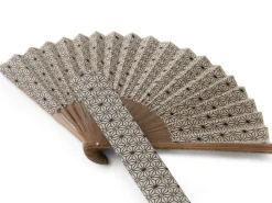 ORYOKI Handfächer*Handfächer Asanoha, Beige