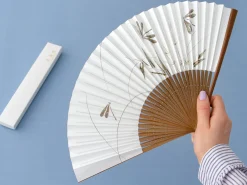 ORYOKI Handfächer*Handfächer Tsubame, weiß