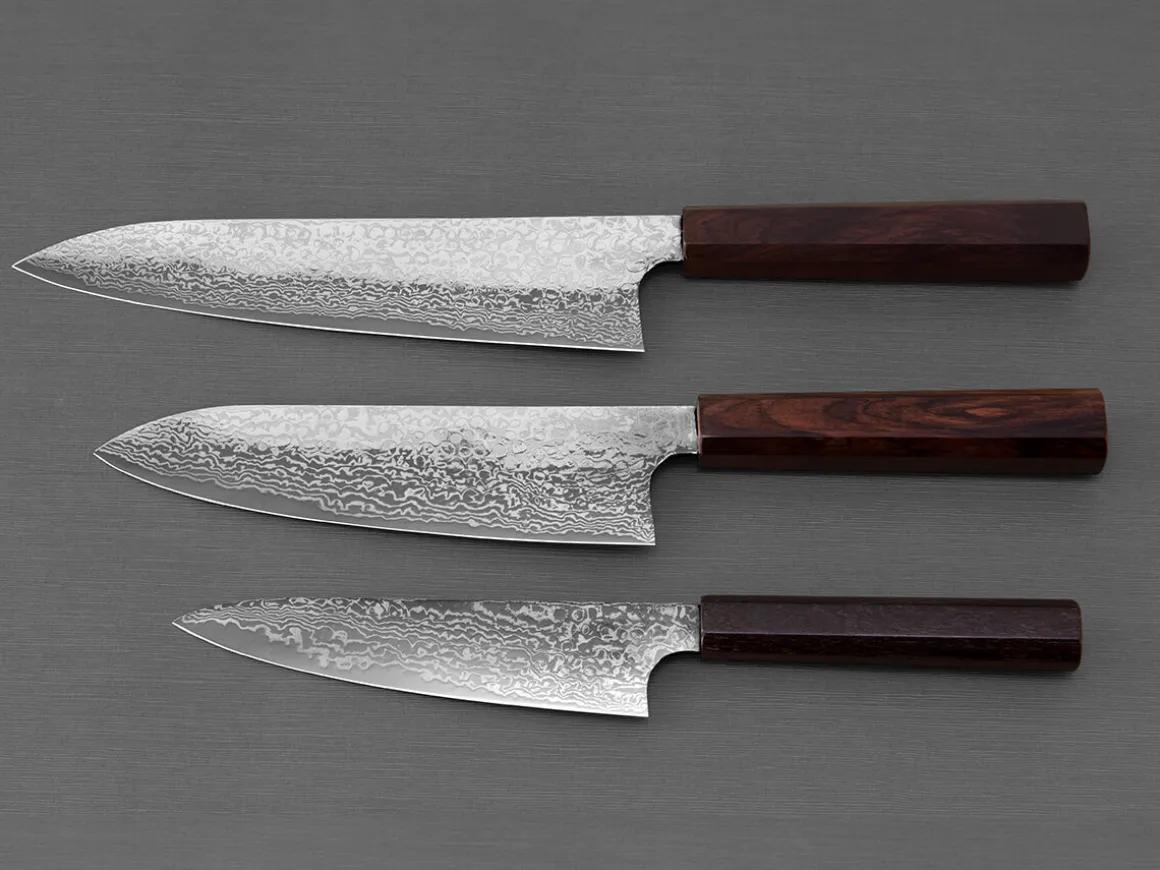 ORYOKI Petty Messer|Damastmesser*Hatsukokoro Ginga34 Petty 150, ATS-34