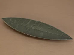 ORYOKI Sushi Teller|Japanisches Porzellan*HAZARA Leaf Banryoku, Servierplatte, grün