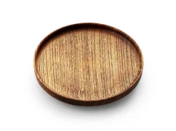 ORYOKI Holzschalen|Lacquerware*Holztablett Sen, Ø 12 cm, braun