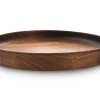 ORYOKI Holzschalen|Lacquerware*Holztablett Sen, Ø 30 cm, braun