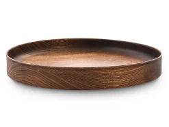 ORYOKI Holzschalen|Lacquerware*Holztablett Sen, Ø 30 cm, braun
