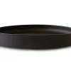 ORYOKI Lacquerware|Teegeschirr*Holztablett Sen, Ø 30 cm, schwarz