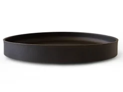 ORYOKI Lacquerware|Teegeschirr*Holztablett Sen, Ø 30 cm, schwarz