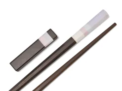 ORYOKI Essstäbchen*Japanische Essstäbchen LA Coast, Ebenholz, mit Ablage