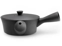 ORYOKI Japanische Teekannen|Teegeschirr*Japanische Kyusu Sencha 320, Banko Yaki, 320 ml, schwarz