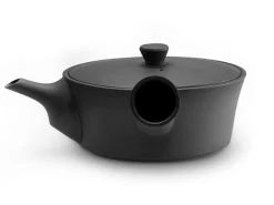 ORYOKI Japanische Teekannen|Teegeschirr*Japanische Kyusu Sencha 320, Banko Yaki, 320 ml, schwarz