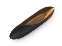 ORYOKI Japanisches Porzellan*Japanische Servierschale Sou, schwarz-gold, 2 Größen