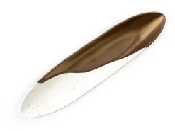 ORYOKI Japanisches Porzellan*Japanische Servierschale Sou, weiß-gold, 2 Größen