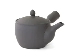 ORYOKI Japanische Teekannen|Teegeschirr*Japanische Teekanne Fuyou Kurokusube, Banko Yaki, 190 ml