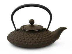 ORYOKI Japanische Teekannen|Teekanne Gusseisen*Japanische Teekanne Gusseisen Hira Arare, 0,5 l, Braun