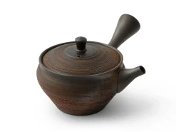 ORYOKI Japanische Teekannen|Teegeschirr*Japanische Teekanne Sujime Hira, 120 ml, Keramiksieb