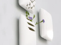 ORYOKI Japanische Vasen*Japanische Vase Act/ slit, weiß