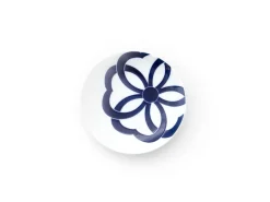ORYOKI Japanisches Porzellan*Japanischer Teller Mamezara, Musubi Sakura, Ø 10,8 cm