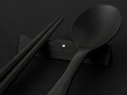 ORYOKI Essstäbchen|Oryoki*Japanisches Besteck-Set Yokina asa, Ebenholz