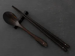ORYOKI Essstäbchen|Oryoki*Japanisches Besteck-Set Yokina asa, Ebenholz