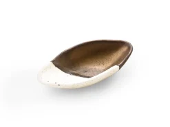 ORYOKI Sushi Saucenschalen|Japanisches Porzellan*Japanisches Soßenschälchen Sou, weiß-gold
