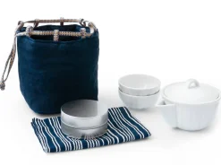 ORYOKI Japanische Teekannen|Teegeschirr*Japanisches Tee Reiseset, 6-teilig