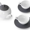 ORYOKI Japanische Teekannen|Teegeschirr*Japanisches Teeservice Sabi-sen mon, 5-teilig