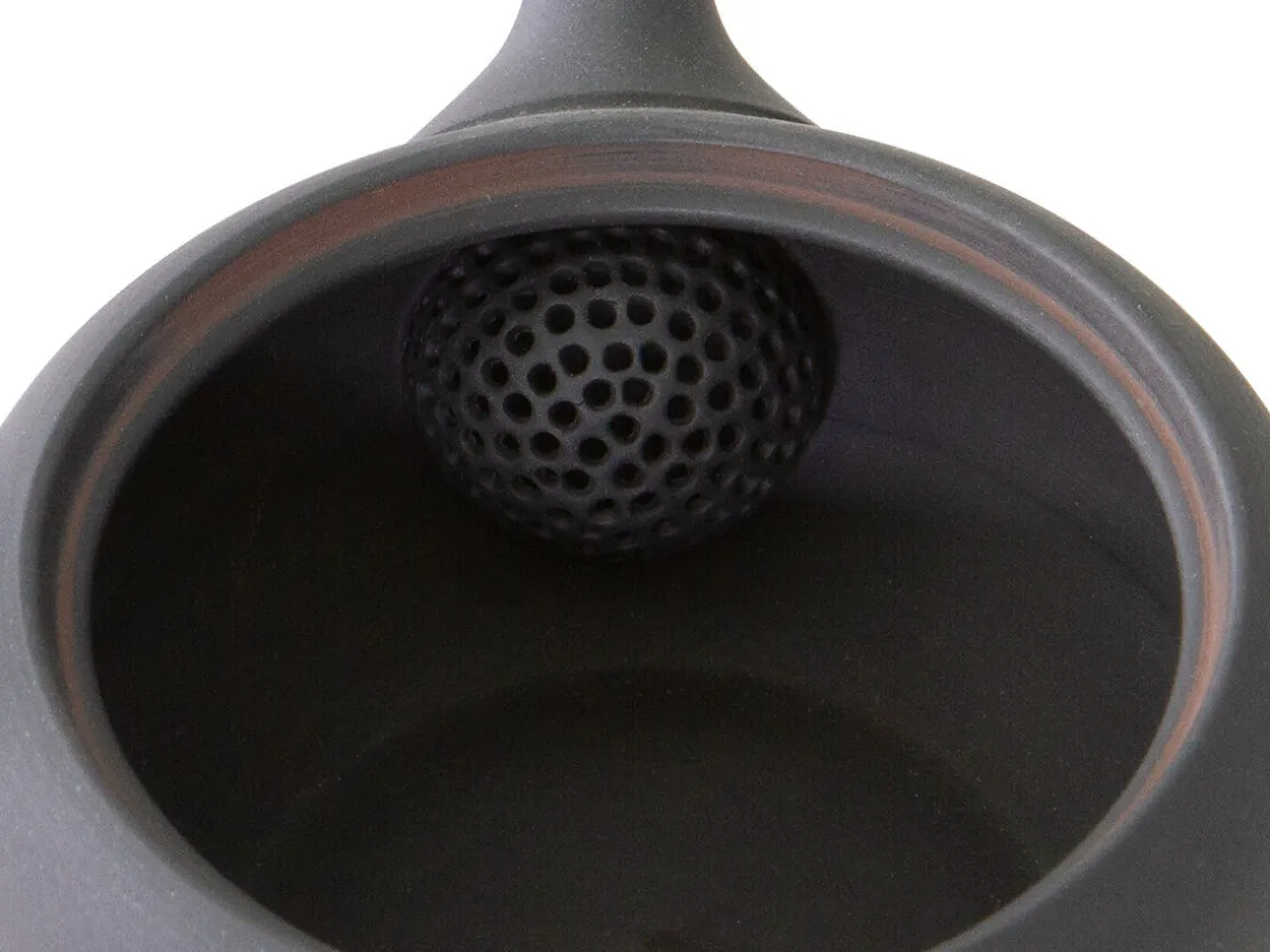 ORYOKI Japanische Teekannen|Teegeschirr*Japanisches Teeservice Teppachu Kurokusube, 3-teilig, Banko Yaki
