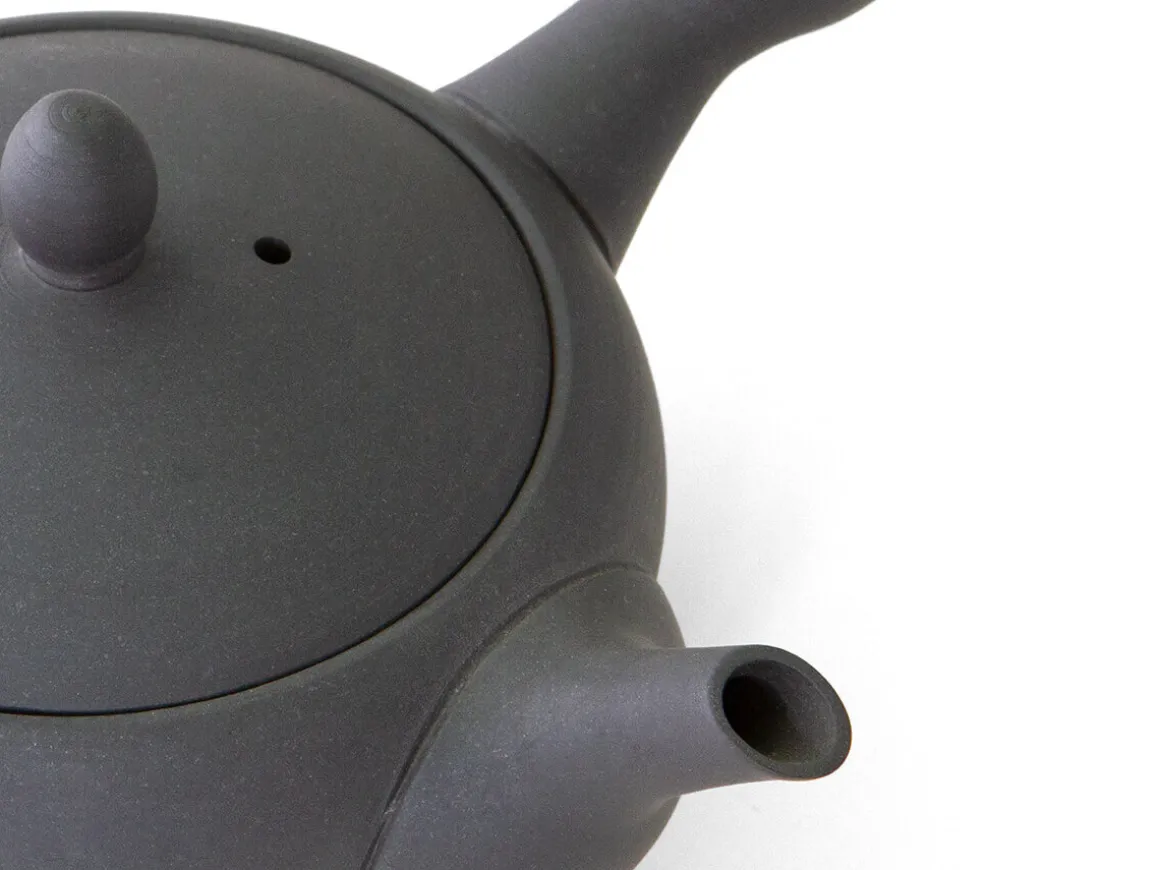 ORYOKI Japanische Teekannen|Teegeschirr*Japanisches Teeservice Teppachu Kurokusube, 3-teilig, Banko Yaki