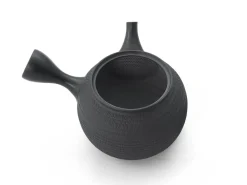 ORYOKI Japanische Teekannen|Teegeschirr*Japanisches Teeservice 6-teilig, Kyusu Tokoname Tobikanna Kuro
