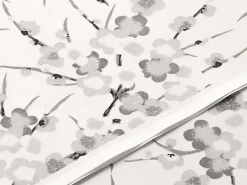 ORYOKI Japanpapier*Japanpapier Chiyogami, Blütenäste grau-elfenbein