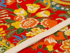 ORYOKI Japanpapier*Japanpapier Chiyogami, Blumenstrauß auf Rot