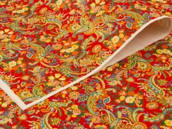 ORYOKI Japanpapier*Japanpapier Chiyogami, Blumenstrauß auf Rot