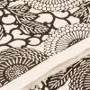 ORYOKI Japanpapier*Japanpapier Katazome, Blüten und Ranken s/w