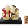 ORYOKI Kokeshi*Kokeshi: Holzfigur Enmanchoju (Paar)