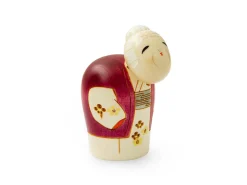 ORYOKI Kokeshi*Kokeshi: Holzfigur Enmanchoju (Paar)