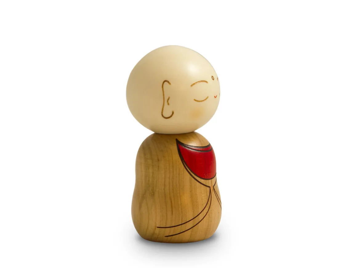 ORYOKI Kokeshi*Kokeshi: Holzfigur Mönch