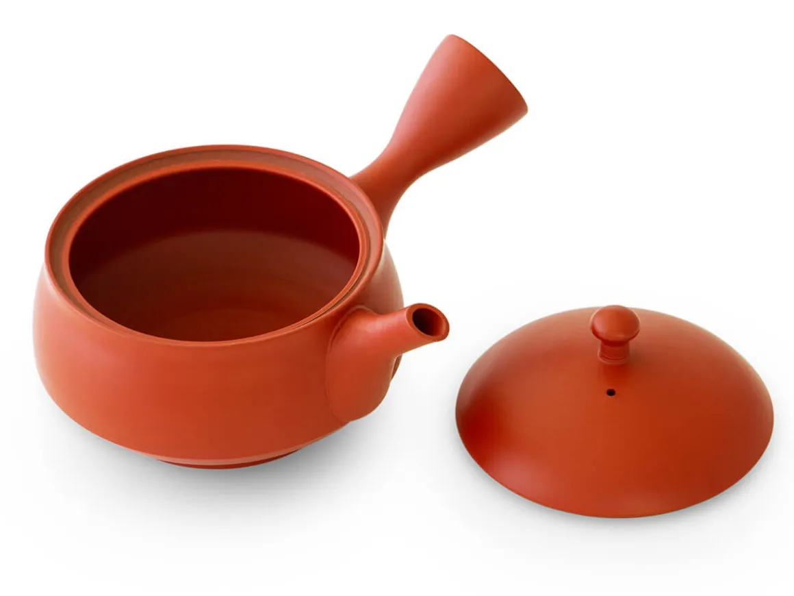 ORYOKI Japanische Teekannen|Teegeschirr*Kyusu Hirakaku Shu, 220 ml, von Tatsuo Umehara