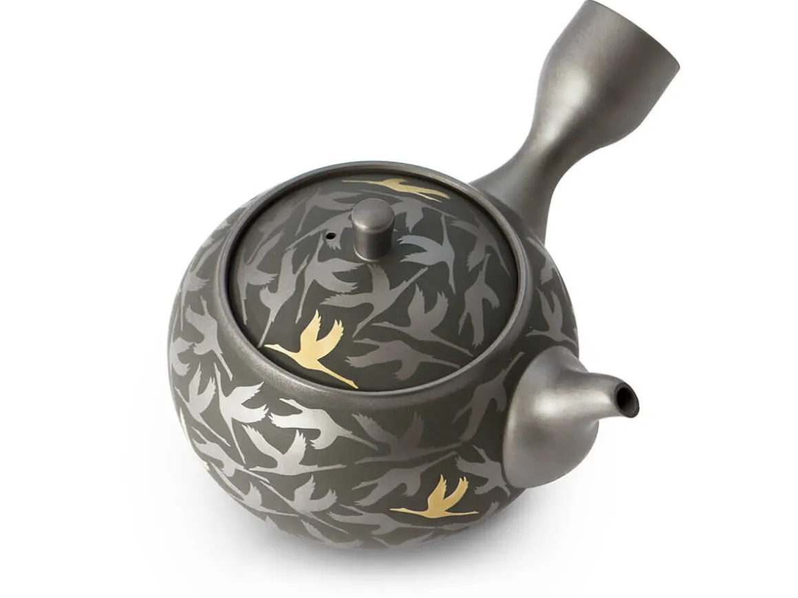 ORYOKI Japanische Teekannen|Teegeschirr*Kyusu Kintsuru Mitsukoshi, Banko Yaki