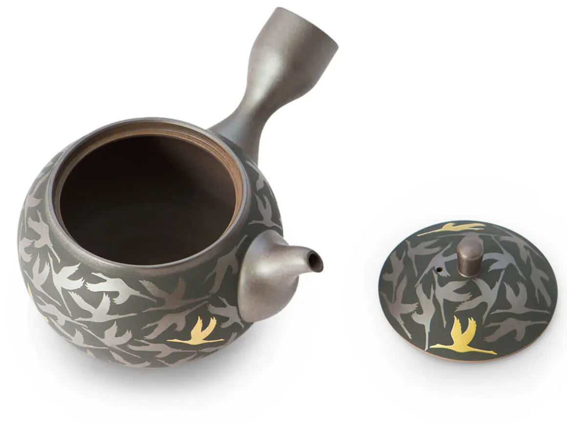ORYOKI Japanische Teekannen|Teegeschirr*Kyusu Kintsuru Mitsukoshi, Banko Yaki