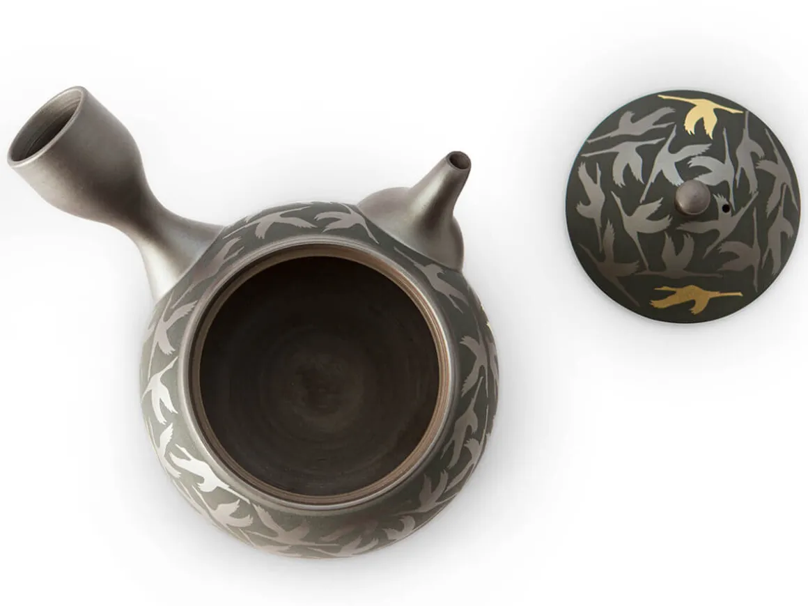 ORYOKI Japanische Teekannen|Teegeschirr*Kyusu Kintsuru Mitsukoshi, Banko Yaki