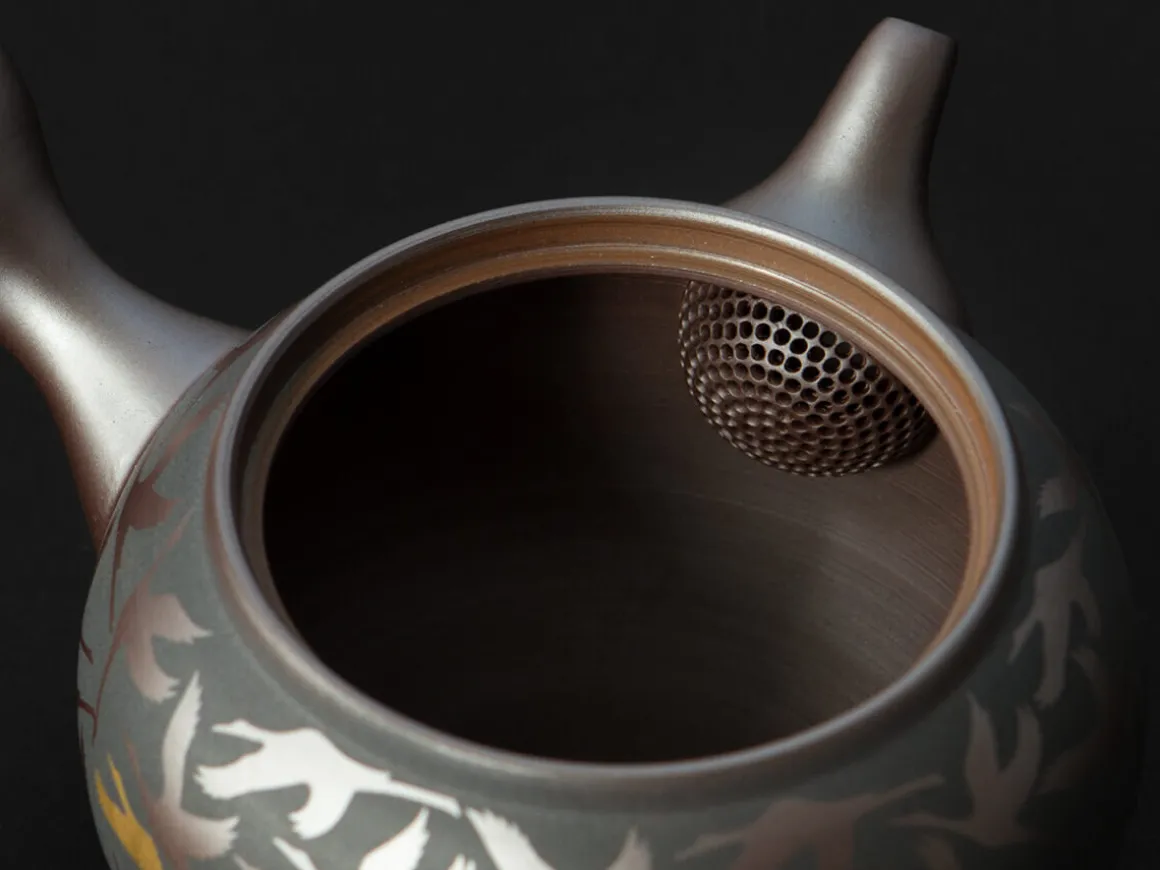 ORYOKI Japanische Teekannen|Teegeschirr*Kyusu Kintsuru Mitsukoshi, Banko Yaki