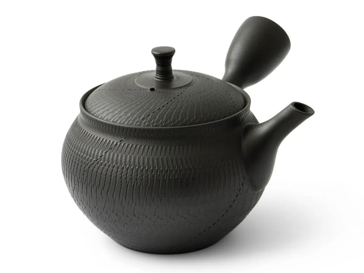 ORYOKI Japanische Teekannen|Teegeschirr*Kyusu Kuro Fukuro Biri, 360 ml, von Tatsuo Umehara