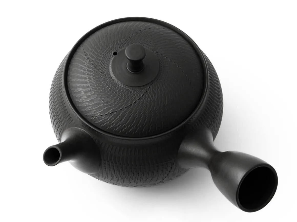 ORYOKI Japanische Teekannen|Teegeschirr*Kyusu Kuro Fukuro Biri, 360 ml, von Tatsuo Umehara