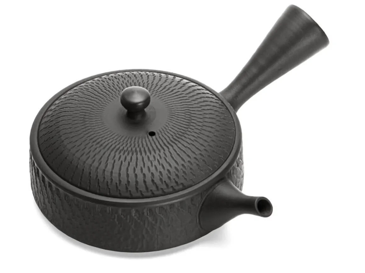 ORYOKI Japanische Teekannen|Teegeschirr*Kyusu Kuro Kittate Tobikanna, 180 ml