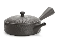 ORYOKI Japanische Teekannen|Teegeschirr*Kyusu Kuro Kittate Tobikanna, 180 ml
