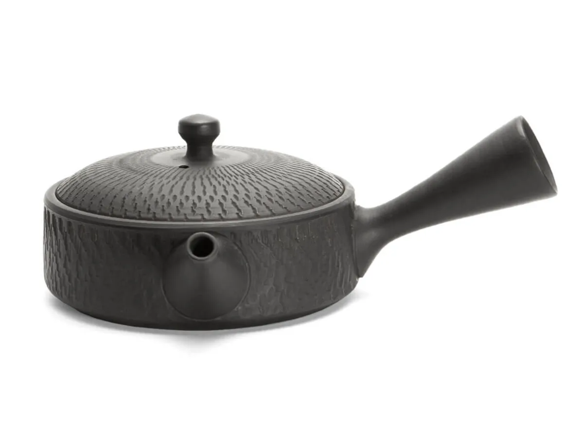 ORYOKI Japanische Teekannen|Teegeschirr*Kyusu Kuro Kittate Tobikanna, 180 ml