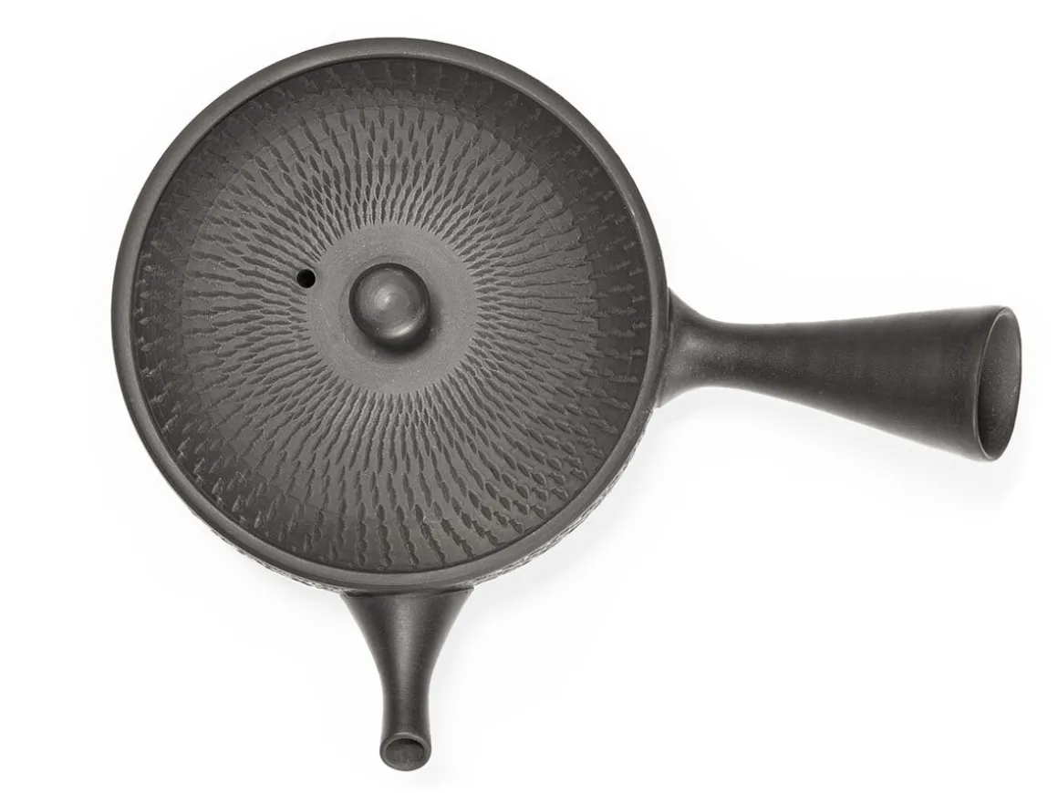 ORYOKI Japanische Teekannen|Teegeschirr*Kyusu Kuro Kittate Tobikanna, 180 ml